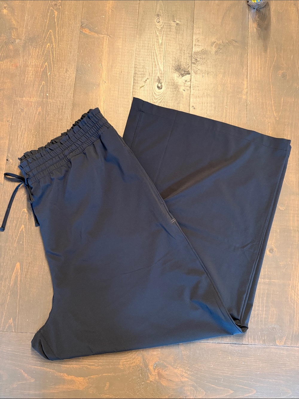 Toad&Co Sunkissed Wide Leg Crop Pant EUC Size L Black - Picture 3 of 5